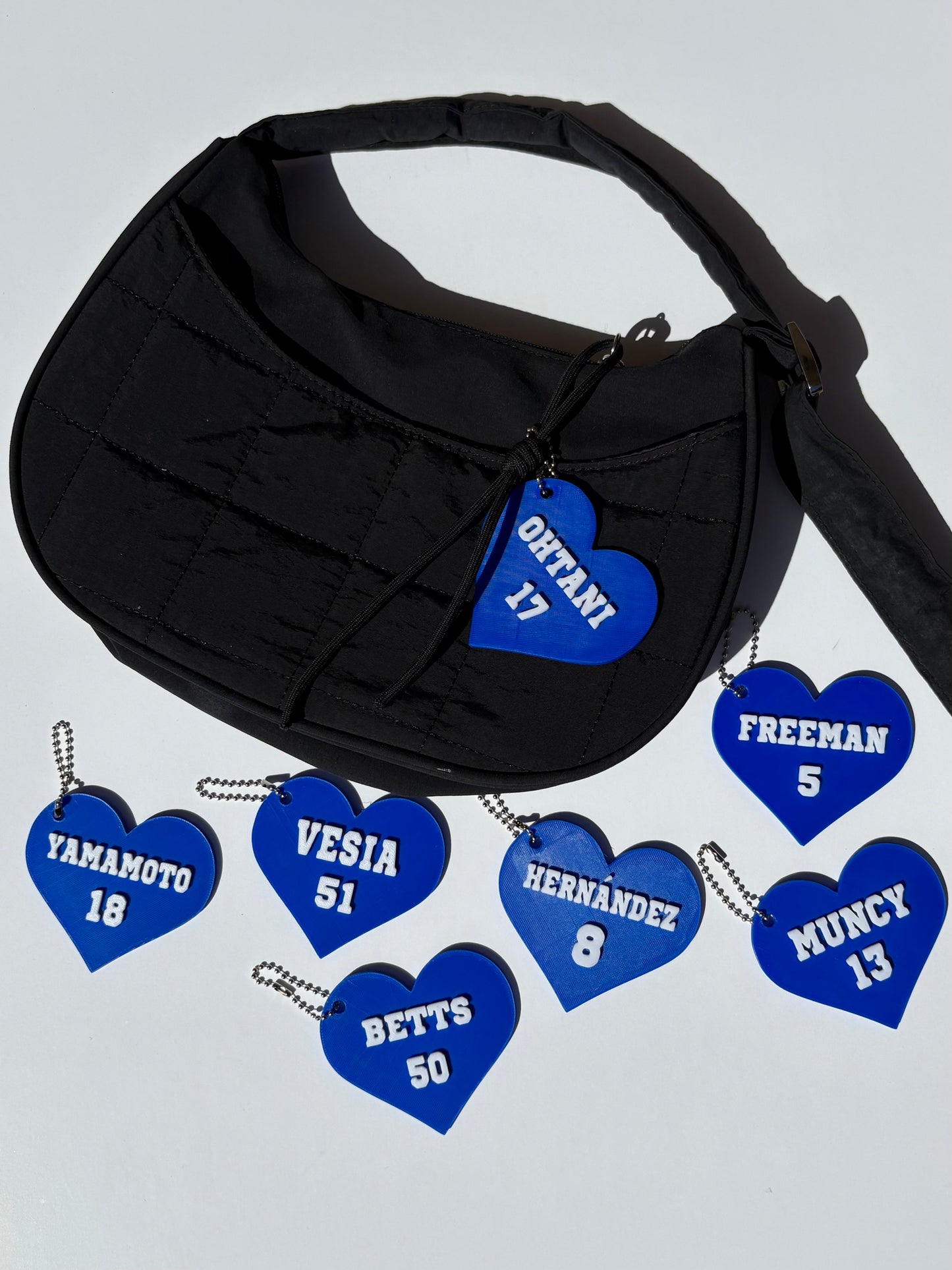 LA Baseball Player Bag Tag