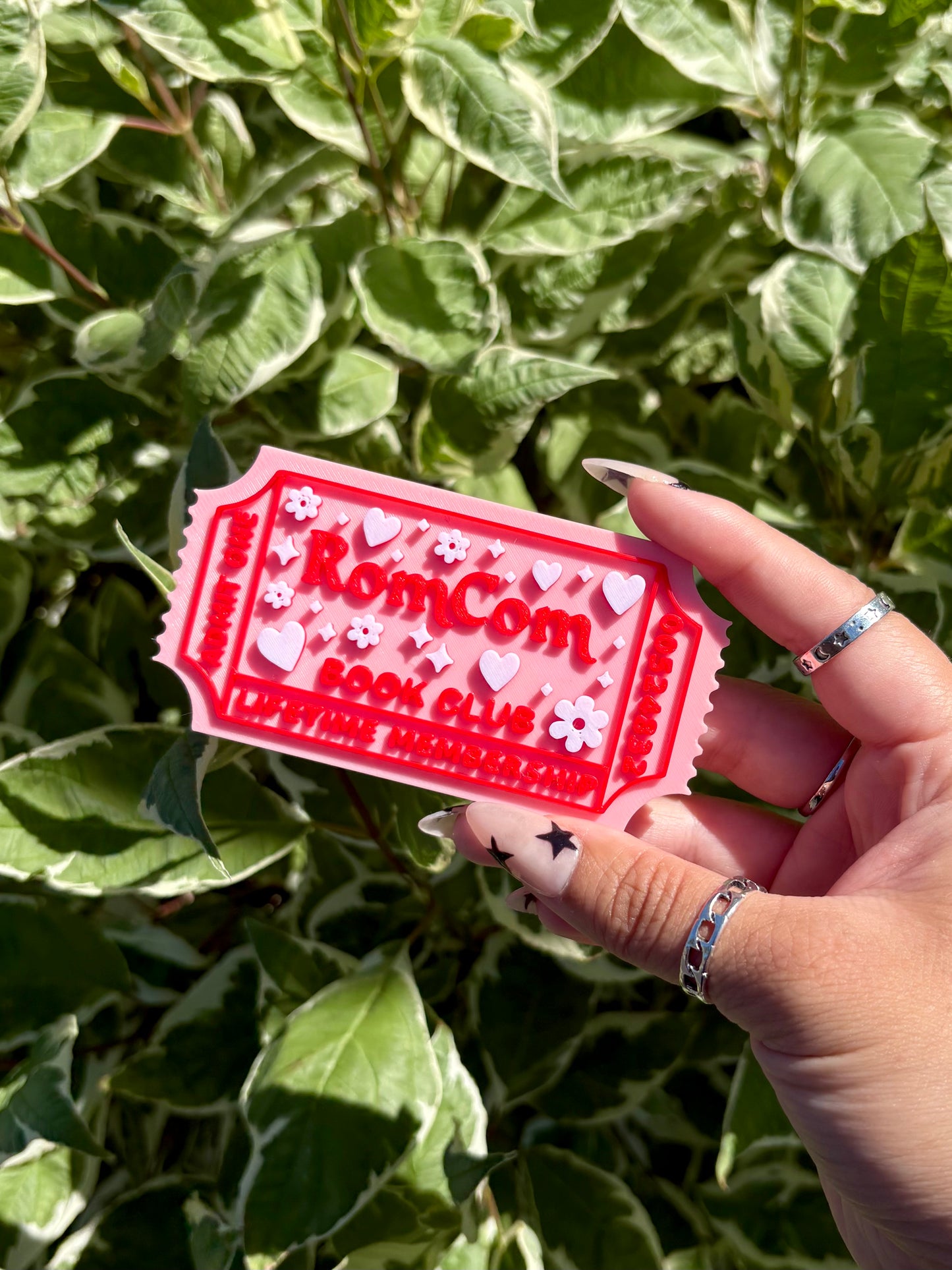 Book Club Ticket Decor