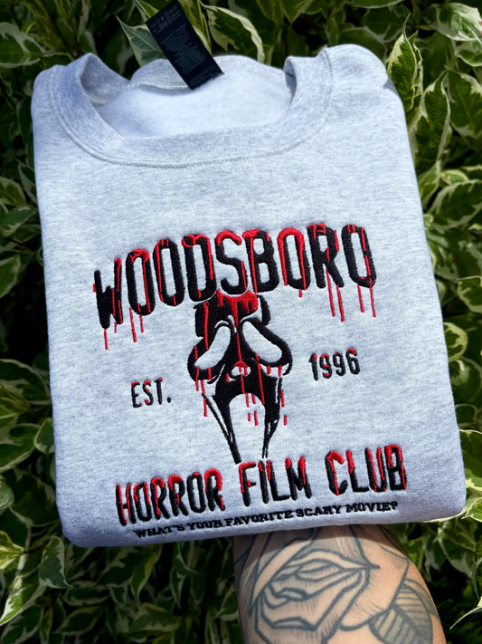 Horror Film Club Embroidered Sweater