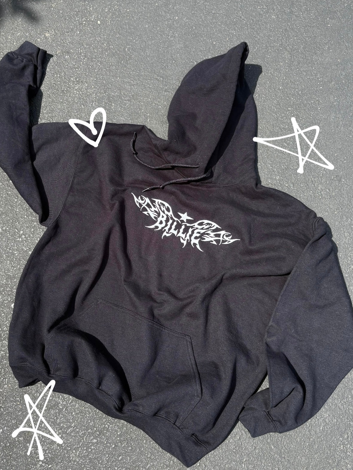 Billie Double Design Embroidered Hoodie