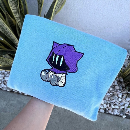 Omen Chibi Inspired Embroidered Sweater